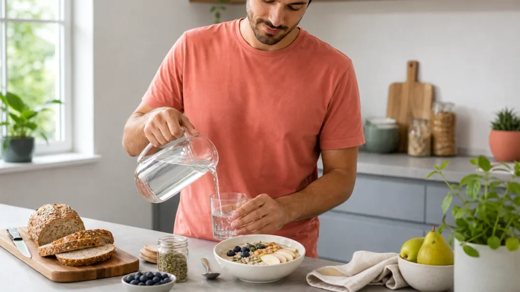 Una rutina digestiva empieza en el plato y en la hidratación